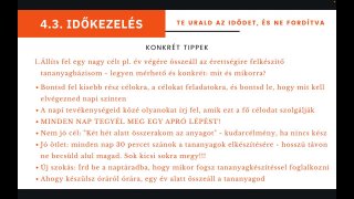 Időkezelés a gyakorlatban