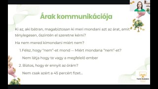 Árak kommunikációja gyomorgörcs nélkül
