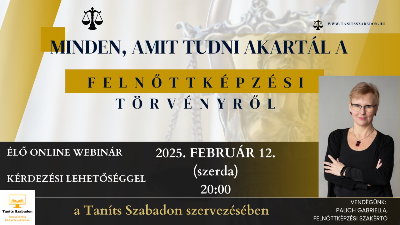 FELNŐTTKÉPZÉSI TÖRVÉNY 2025