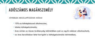 Adózási kisokos - ADÓSZÁMOS MAGÁNSZEMÉLY